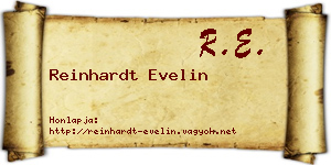 Reinhardt Evelin névjegykártya